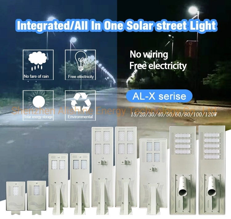 40W Hot Sale Mode High Brightness Outdoor LED Lamp All in One Street Light