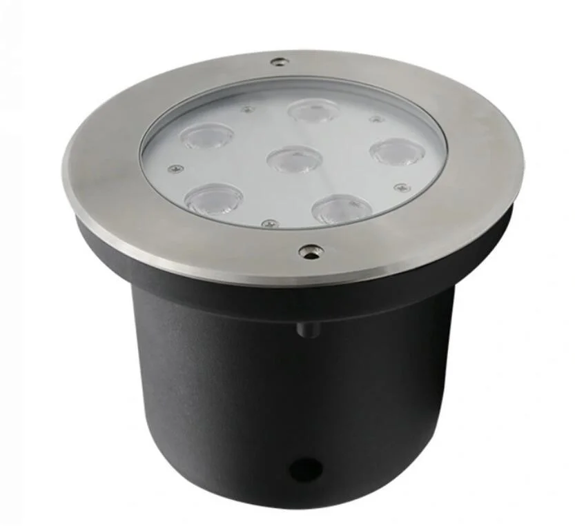 IP67  Outdoor Pathway Lights 6W Recessed Round LED Underground Waterproof Light