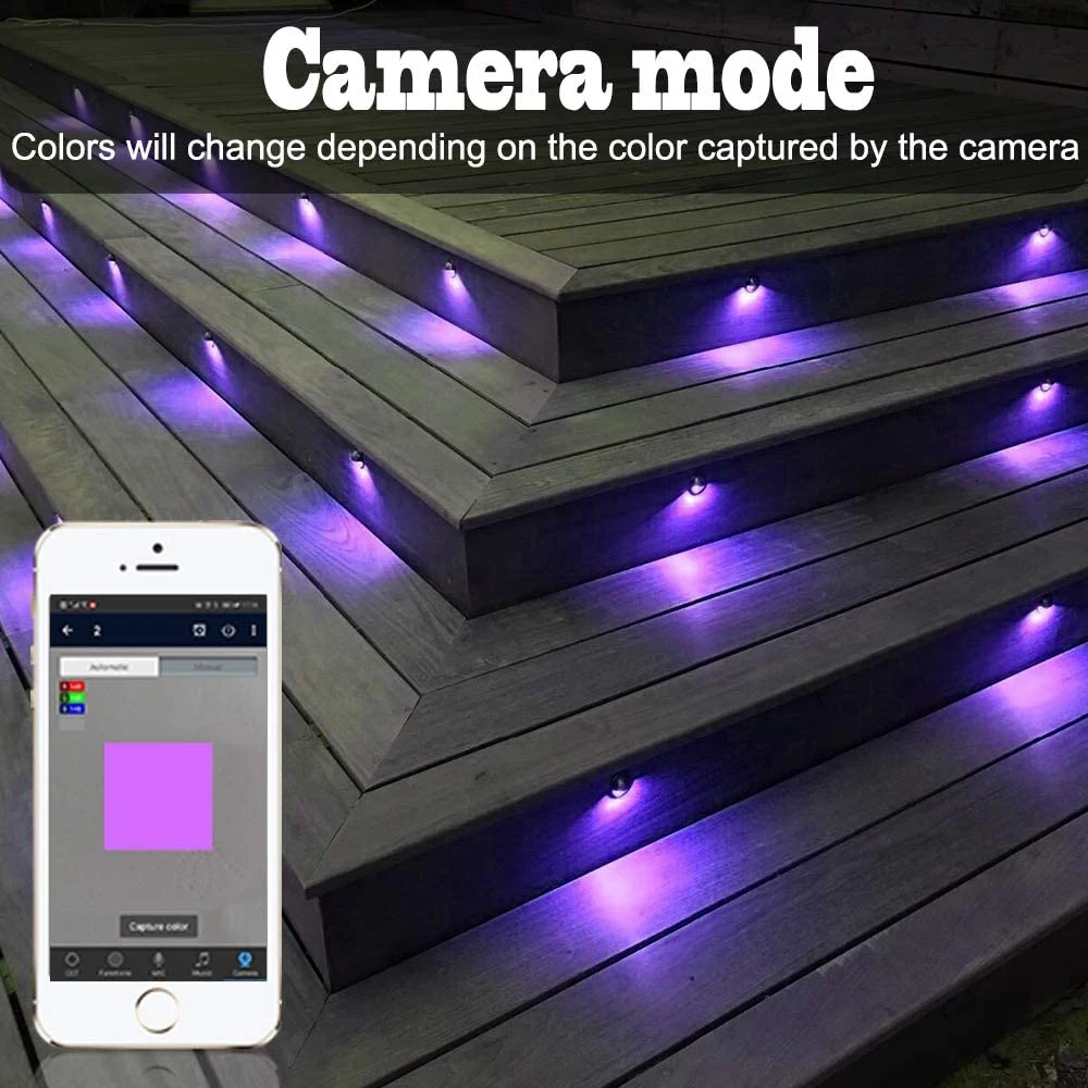12V LED 2700K Half Moon Deck Lighting Ground Lighting Hardscape Lighting Demonstration Lighting Kit
