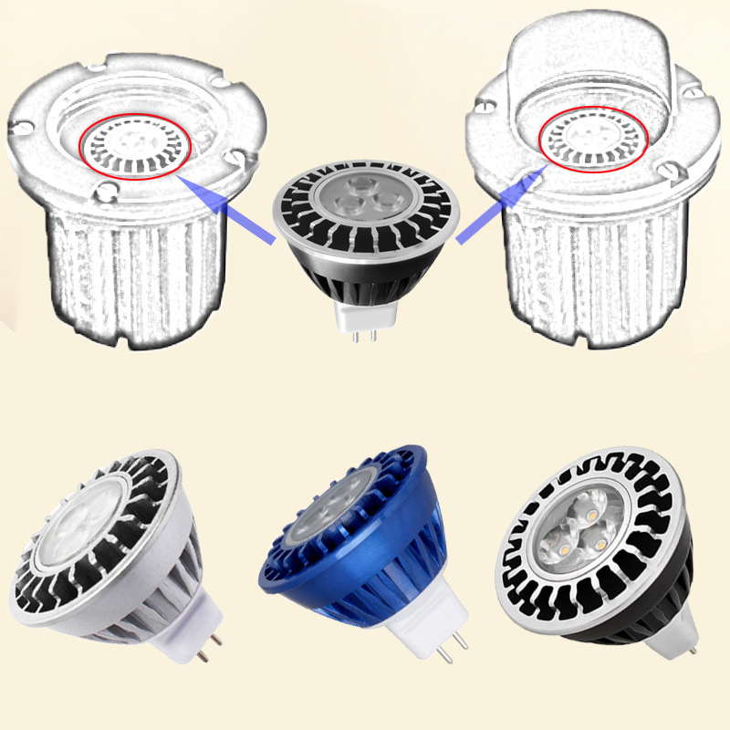 New Moisture Proof LED Driver Potted MR16 Spot Light Bulb for Exterior Lighting