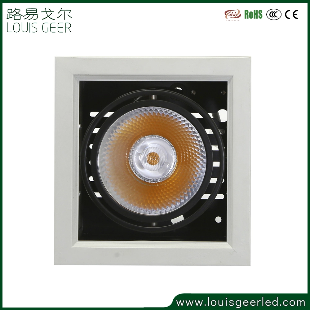 Commercial Indoor LED Downlight LED Ceiling Light Projector 12W 24W 36W Square Adjustable Mini Recessed COB Ceiling LED Spotlight Commercial LED Lighting